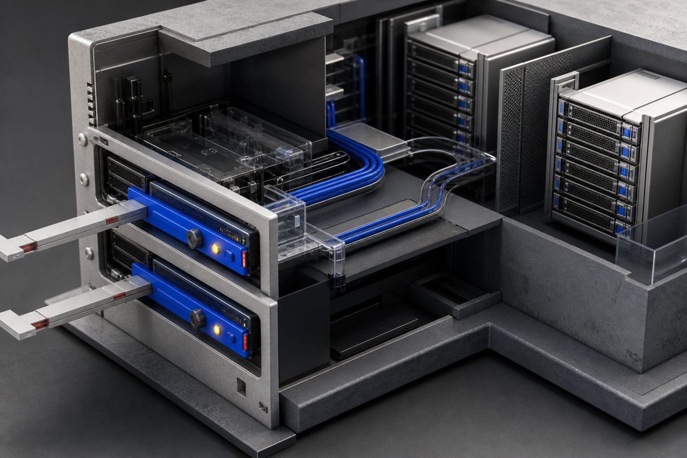 جرد يفصل Oracle HTTP Server وملحق WebLogic Proxy على الواجهات عن خوادم WebLogic الخلفية.