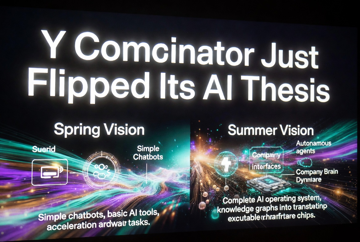 Y Combinator Just Flipped Its AI Thesis — From “Faster Work” to “AI as the Company OS”
