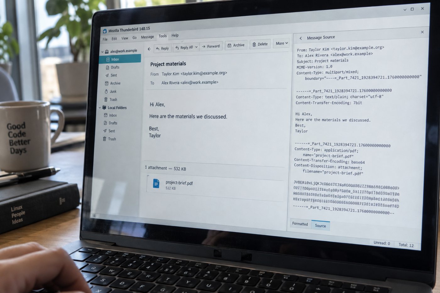 Thunderbird 140.15-এ MIME body ও mail header প্রক্রিয়াকরণের দুটি পৃথক ত্রুটি সংশোধন