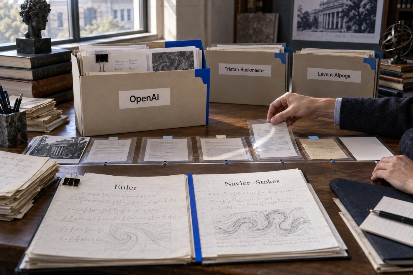 مقارنة سجلات OpenAI وTristan Buckmaster وLevent Alpöge من دون حسم نهائي للأولوية.