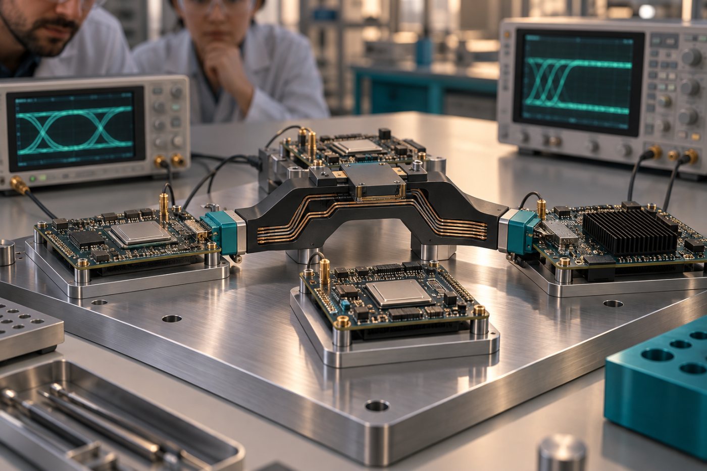 Validasi PCIe dan CXL menguji koneksi antarkomponen dalam cakupan rekayasa SoC MulticoreWare yang diperluas.