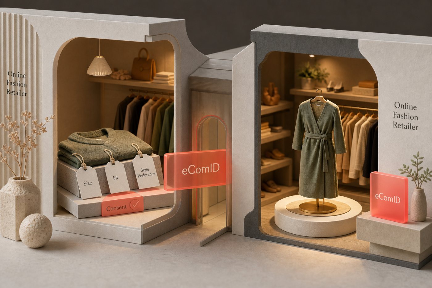 Le Shopping Passport réutilise des préférences de taille, de coupe et de style entre deux enseignes connectées.