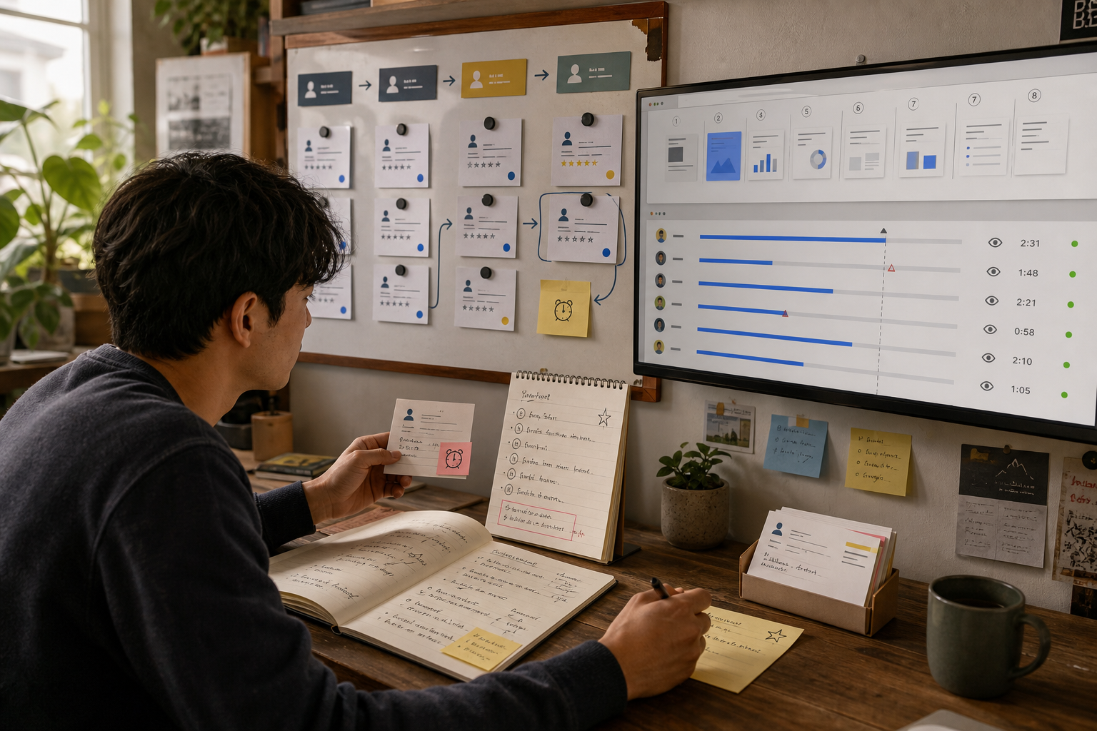 A founder uses tracked deck engagement and CRM stages to prioritize investor follow-ups.
