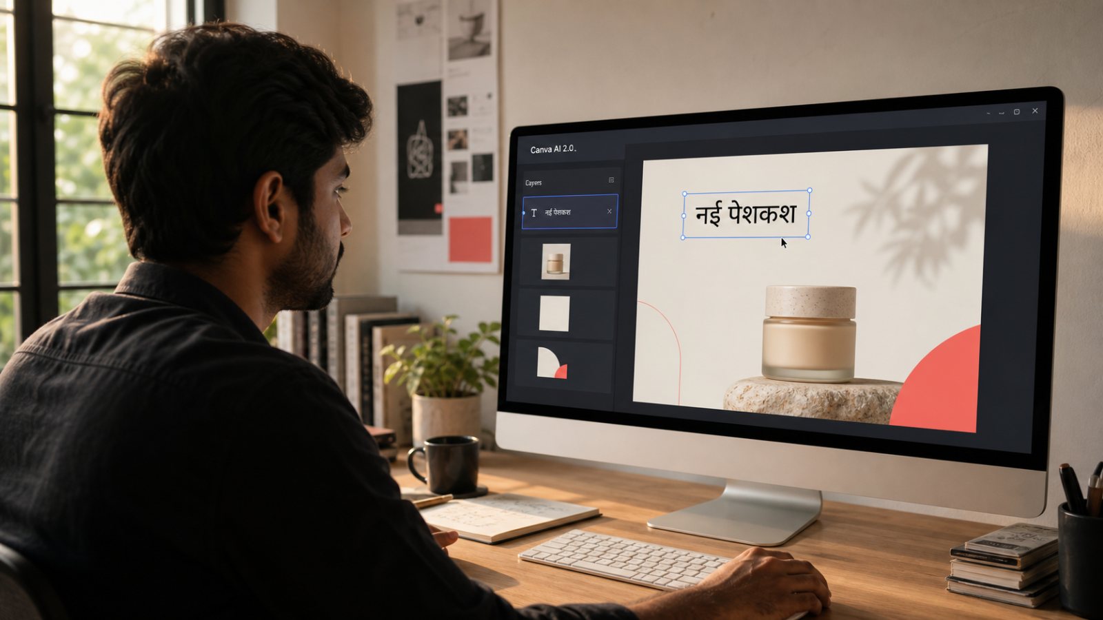 Canva AI 2.0 छिपे पूर्वावलोकन में: परतदार डिजाइन इसका बड़ा अंतर