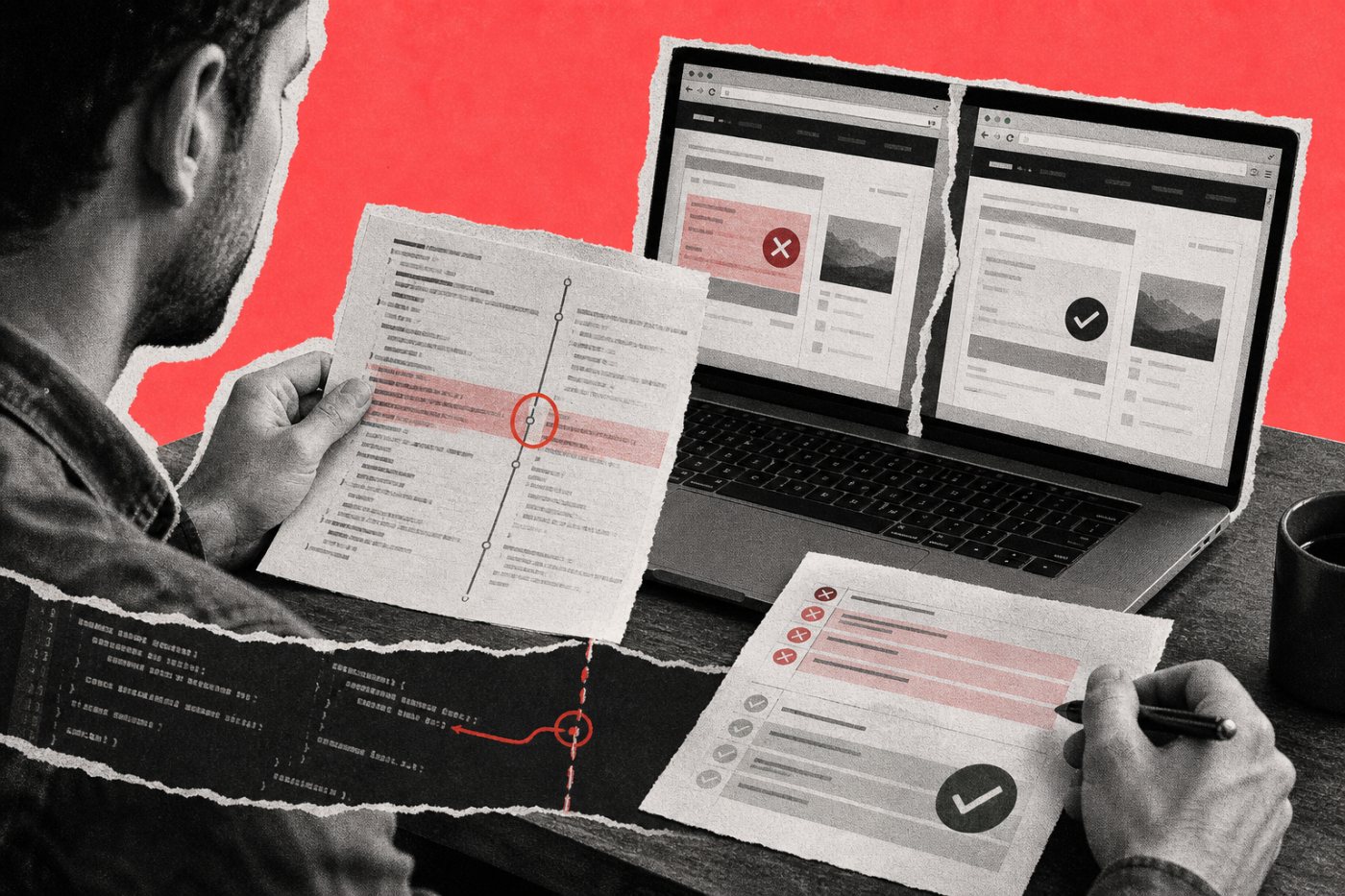 Разработчик проверяет сгенерированный код в составе проекта и отвечает за работоспособность всей системы.