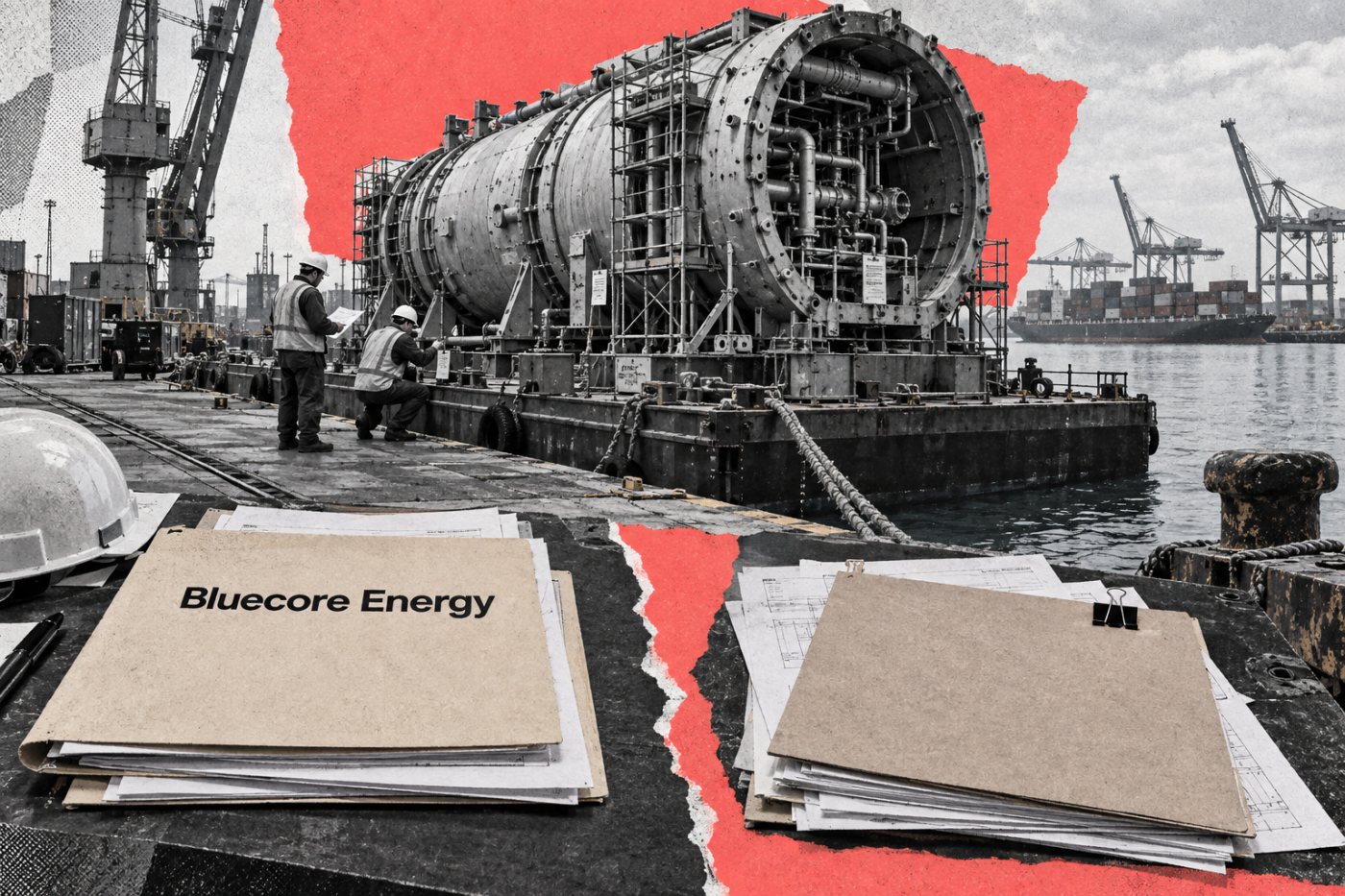 Bluecore Energy का निवेश विकासाधीन बजरे और अधूरे रिएक्टर हार्डवेयर को आगे बढ़ाता हुआ