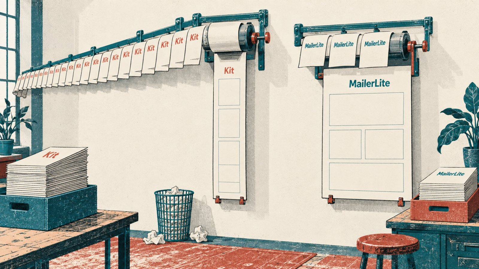 MailerLite یا Kit؟ بڑی مفت فہرست کمزور ایڈیٹر کو نہیں چھپاتی