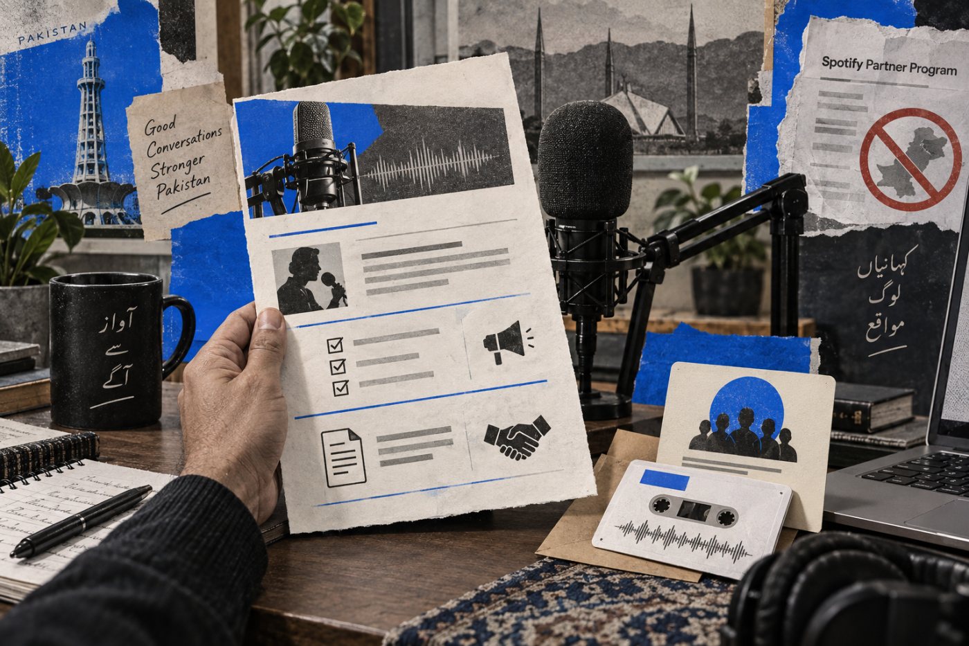 پاکستانی podcast کی audience metrics براہِ راست sponsorship اور بیرونی membership کے لیے استعمال ہوتی ہیں
