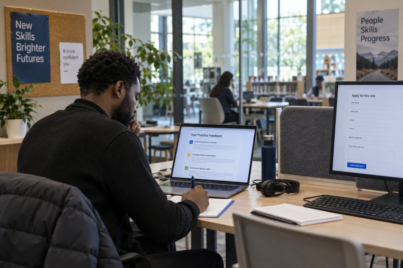 AI Career Day feedback remains separate from employer evaluation and hiring decisions.