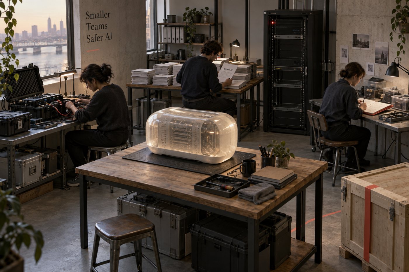 Küçük bir sınır AI laboratuvarının model sürümünden önce siber güvenlik, değerlendirme ve olay bildirimi yükünü karşılaması