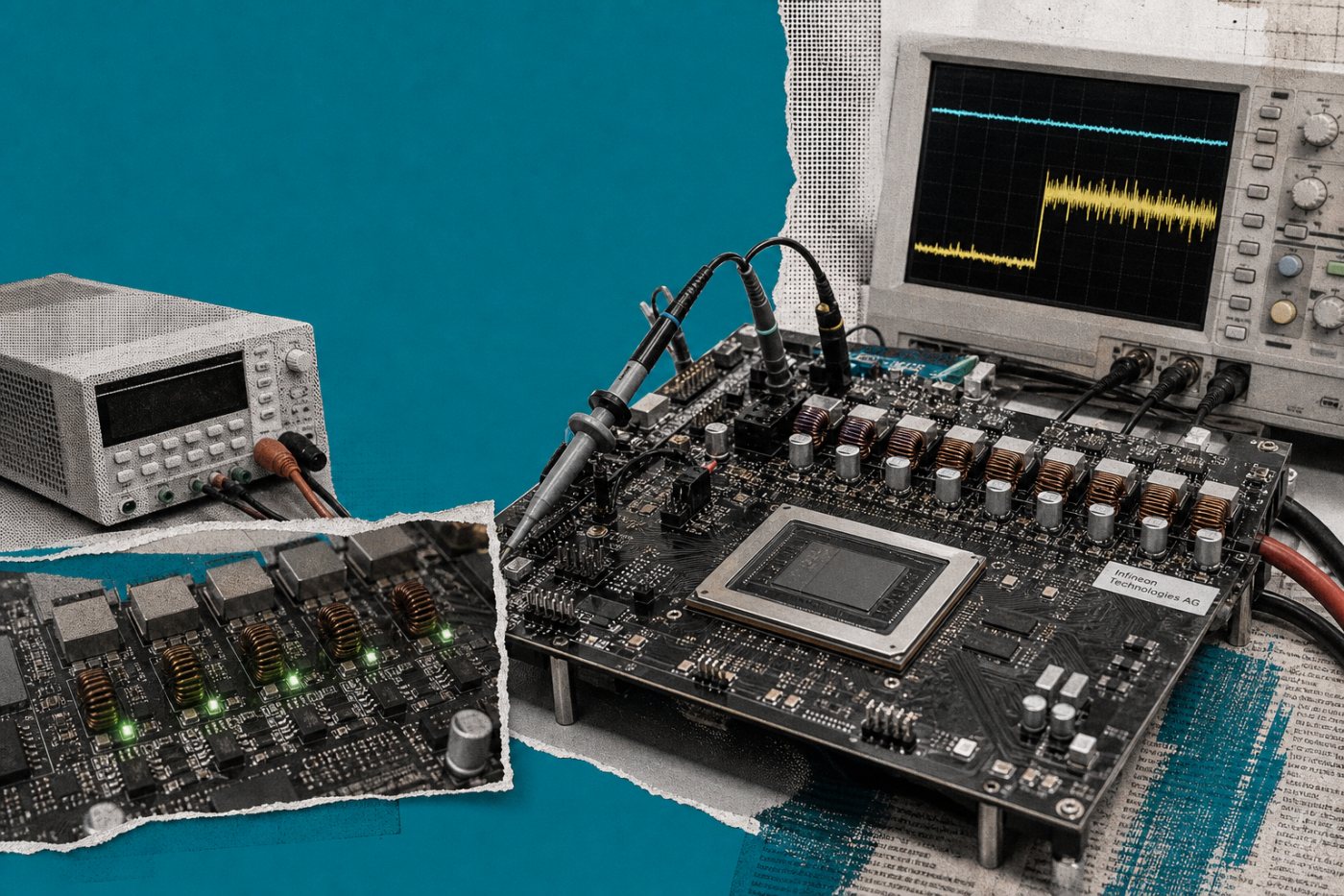 Sistema de prueba de IA con control digital que adapta la potencia ante una variación rápida de carga.
