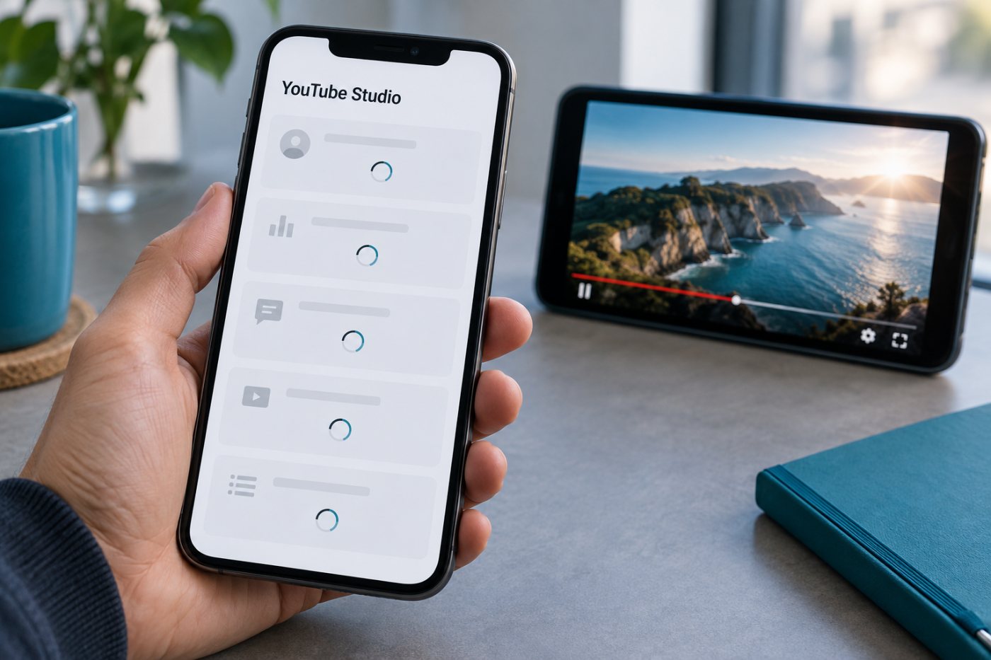 Une ancienne version de YouTube Studio ne charge plus les outils mobiles tandis que la vidéo de la chaîne reste en ligne