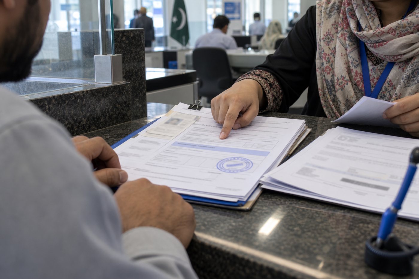 پاکستانی resident کی USD 25,000 سالانہ حد کے تحت designated branch میں درخواست کی جانچ