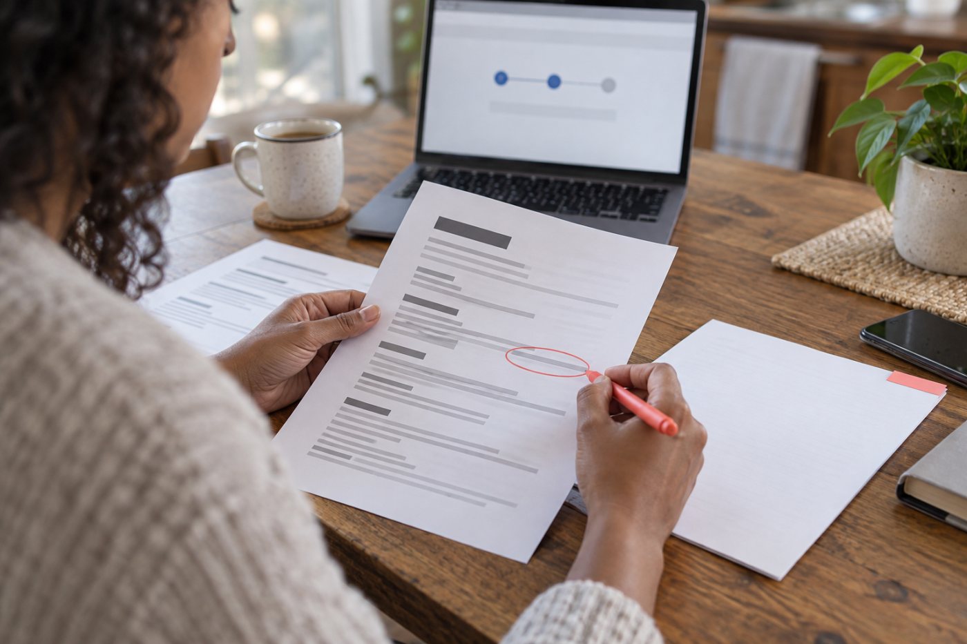 An applicant reviews a third-party employment report and disputes an inaccurate entry before an adverse hiring decision.