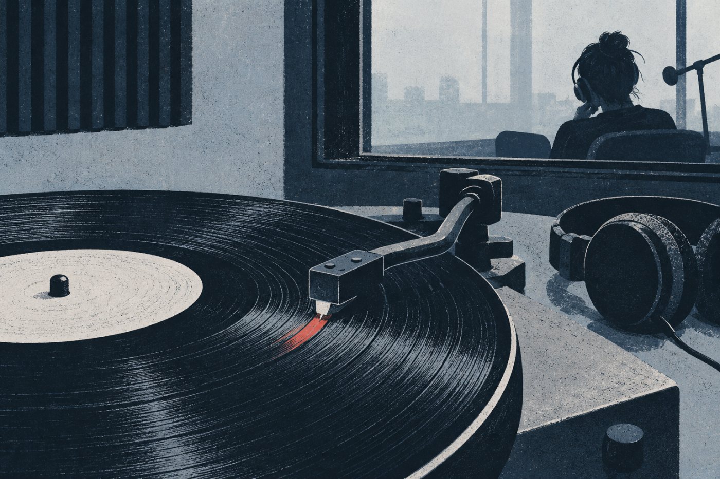 Et kort uddrag af en udgivet musikindspilning indgår stadig i den samme optagelse.