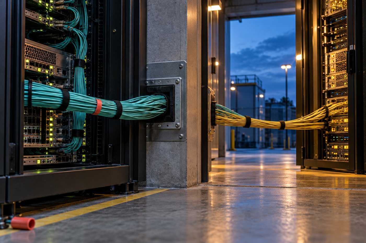 Połączenie między infrastrukturą usług chmurowych pokazuje techniczny etap zmiany dostawcy.