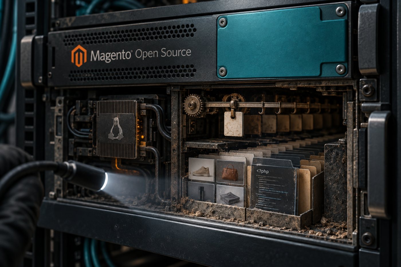 Pemeriksaan server Magento menemukan proses tersamar, persistensi cron, dan web shell setelah hotfix terpasang.