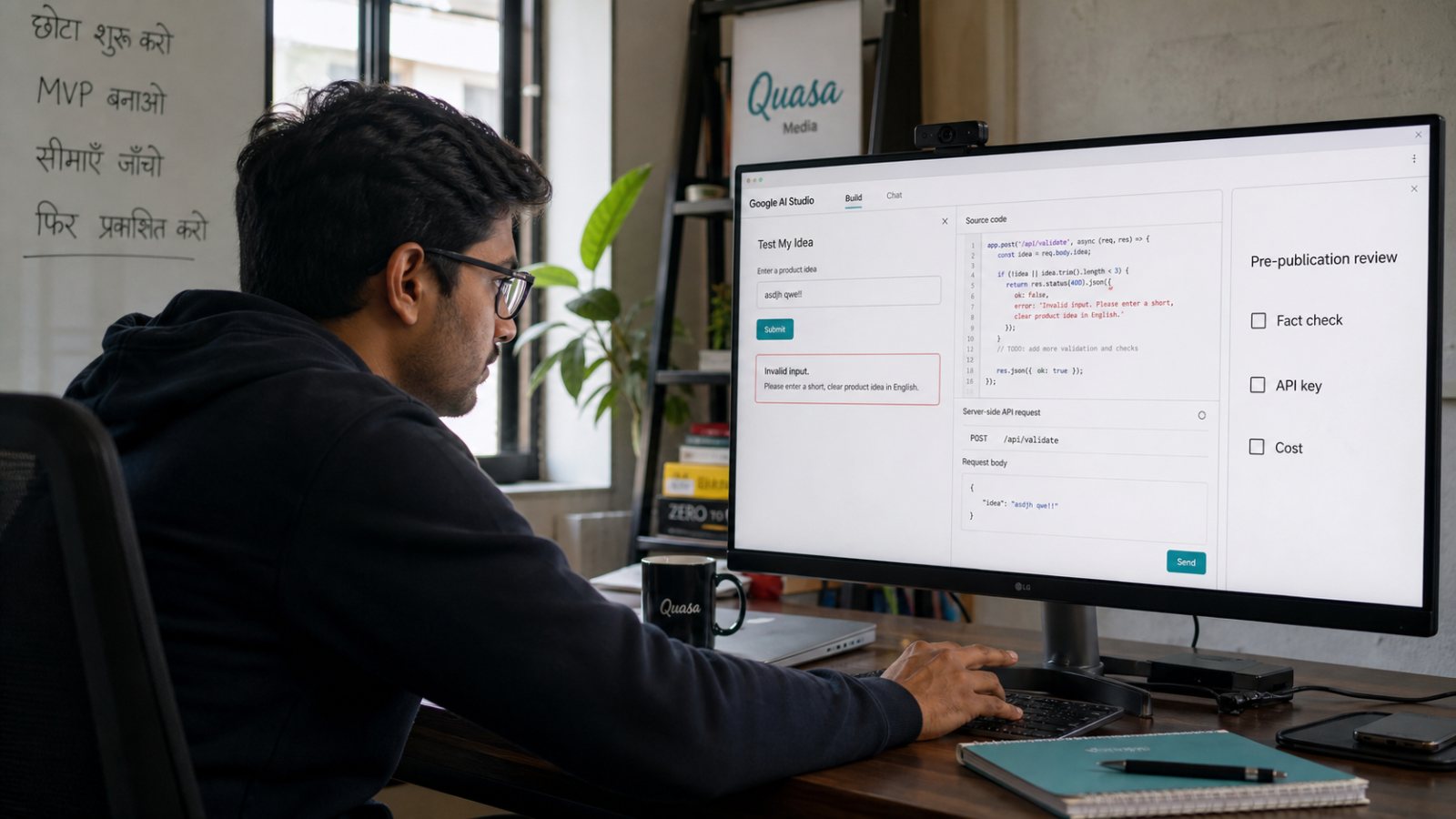 Google AI Studio में पहला MVP बनाएँ—प्रकाशन से पहले ये सीमाएँ जाँचें