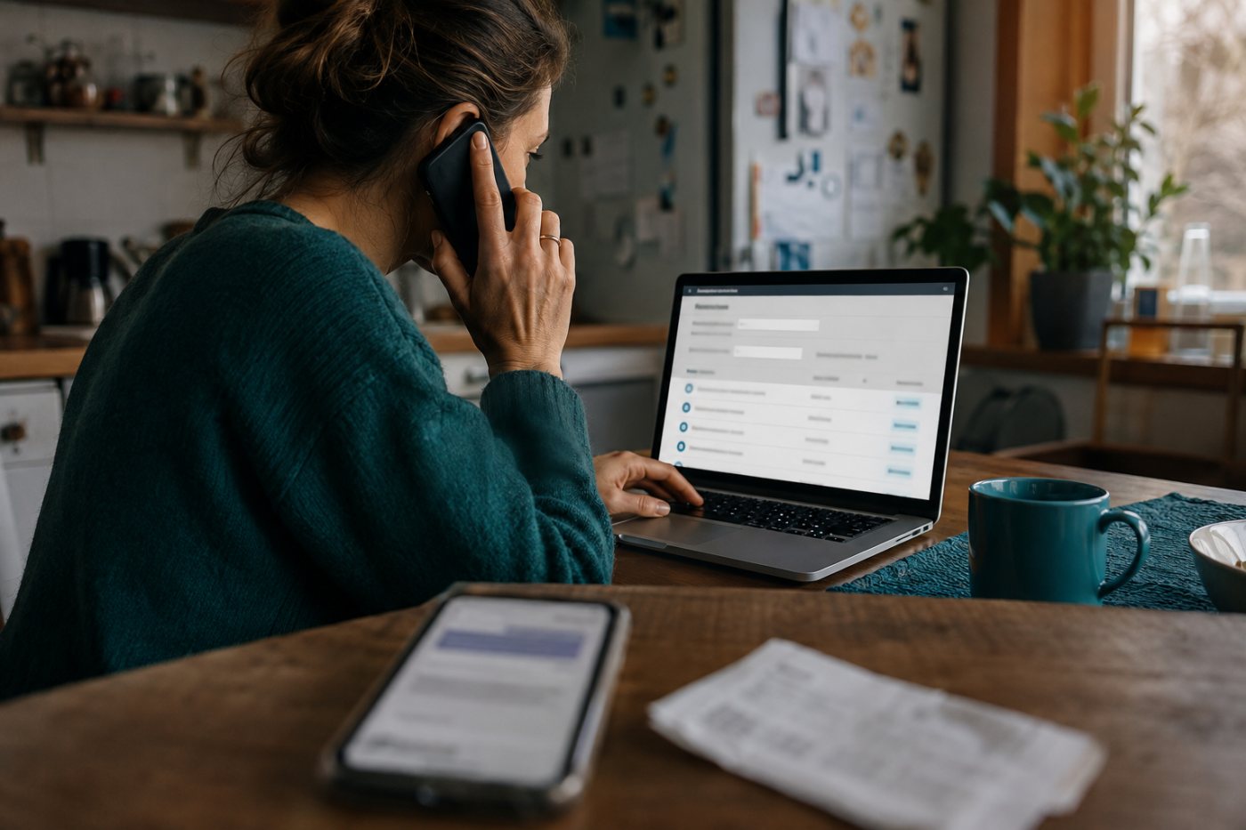 Sécurisation des comptes et contact de la banque après la transmission de données