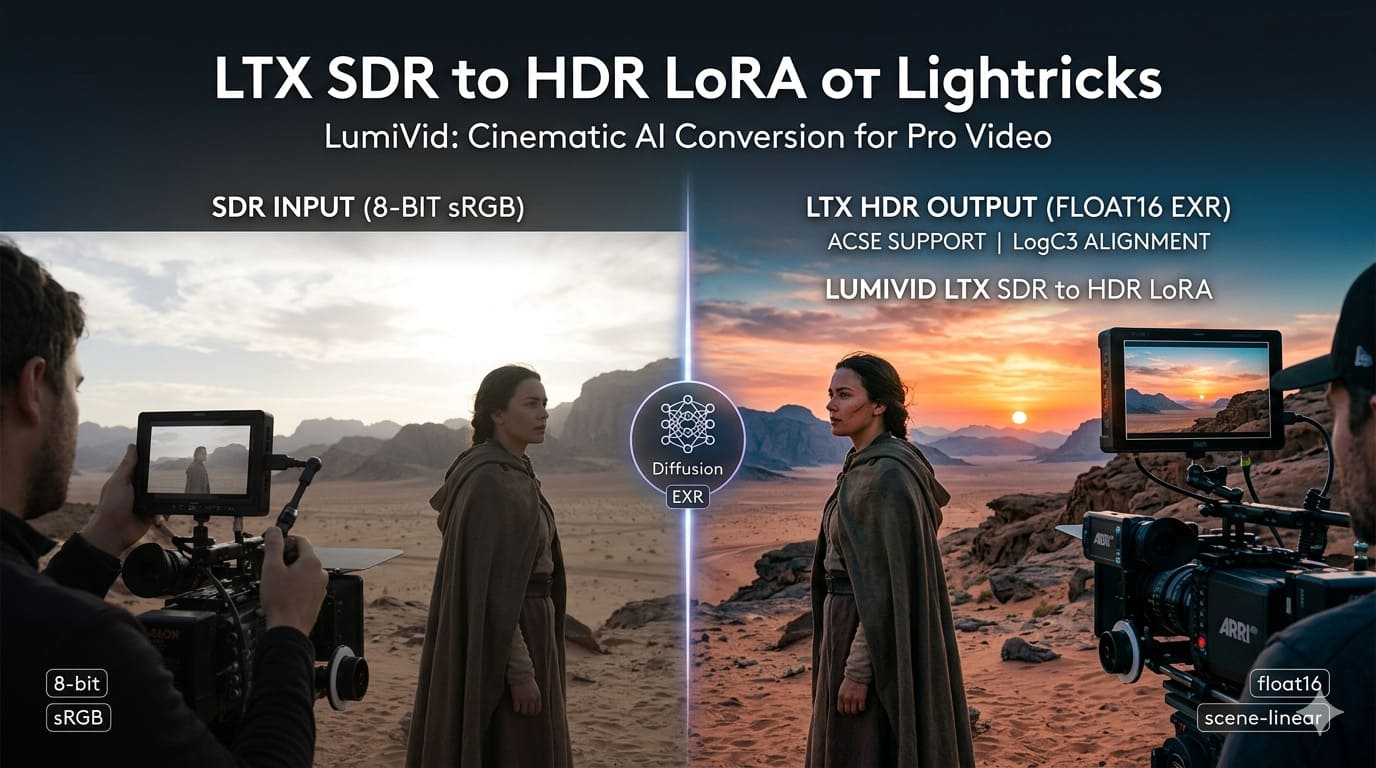 Cinematic AI: Lightricks Unveils LTX SDR-to-HDR LoRA