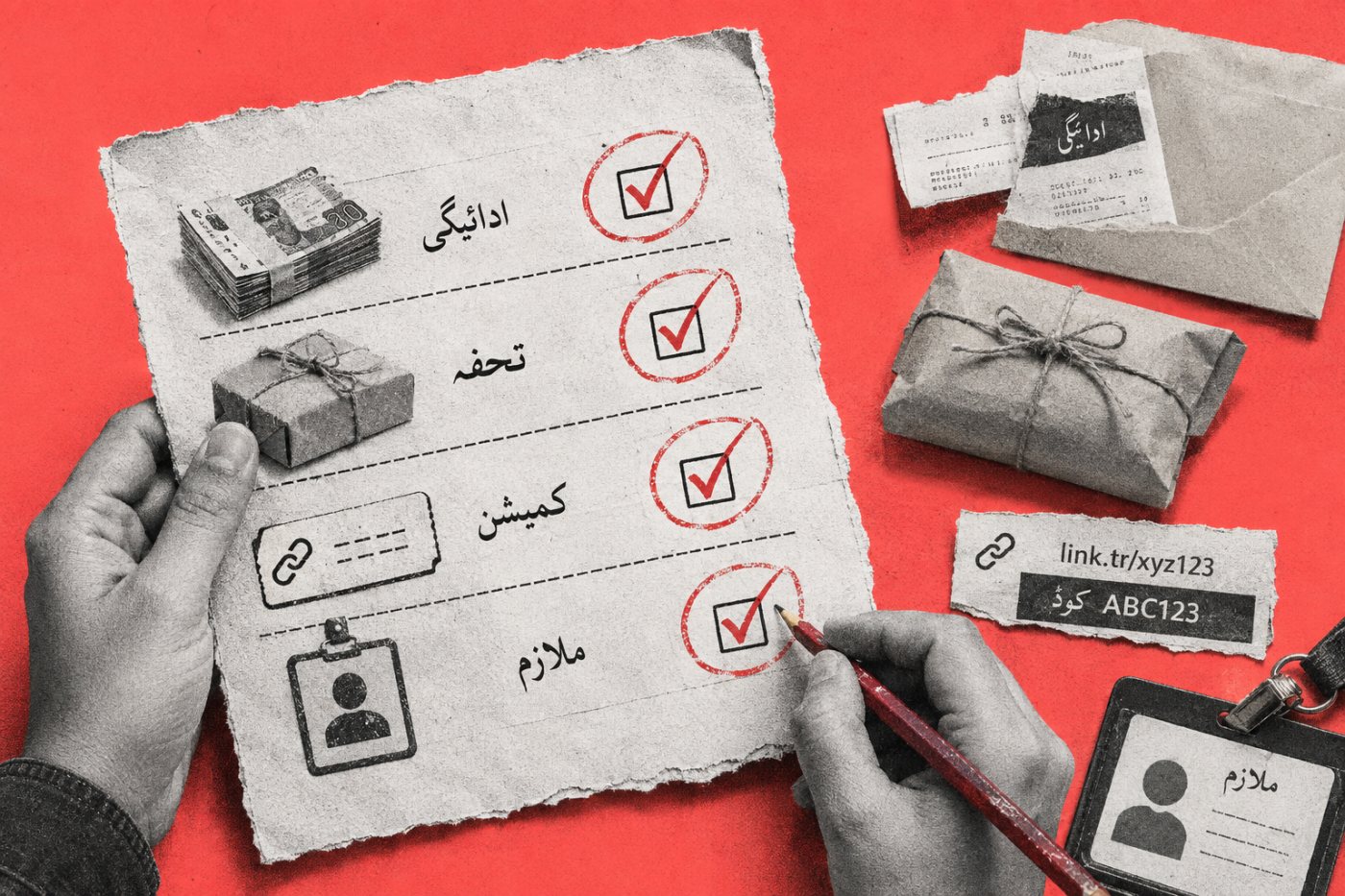 campaign brief میں ادائیگی، مفت product، affiliate commission اور ملازمت کے تعلقات الگ شناخت کیے جا رہے ہیں