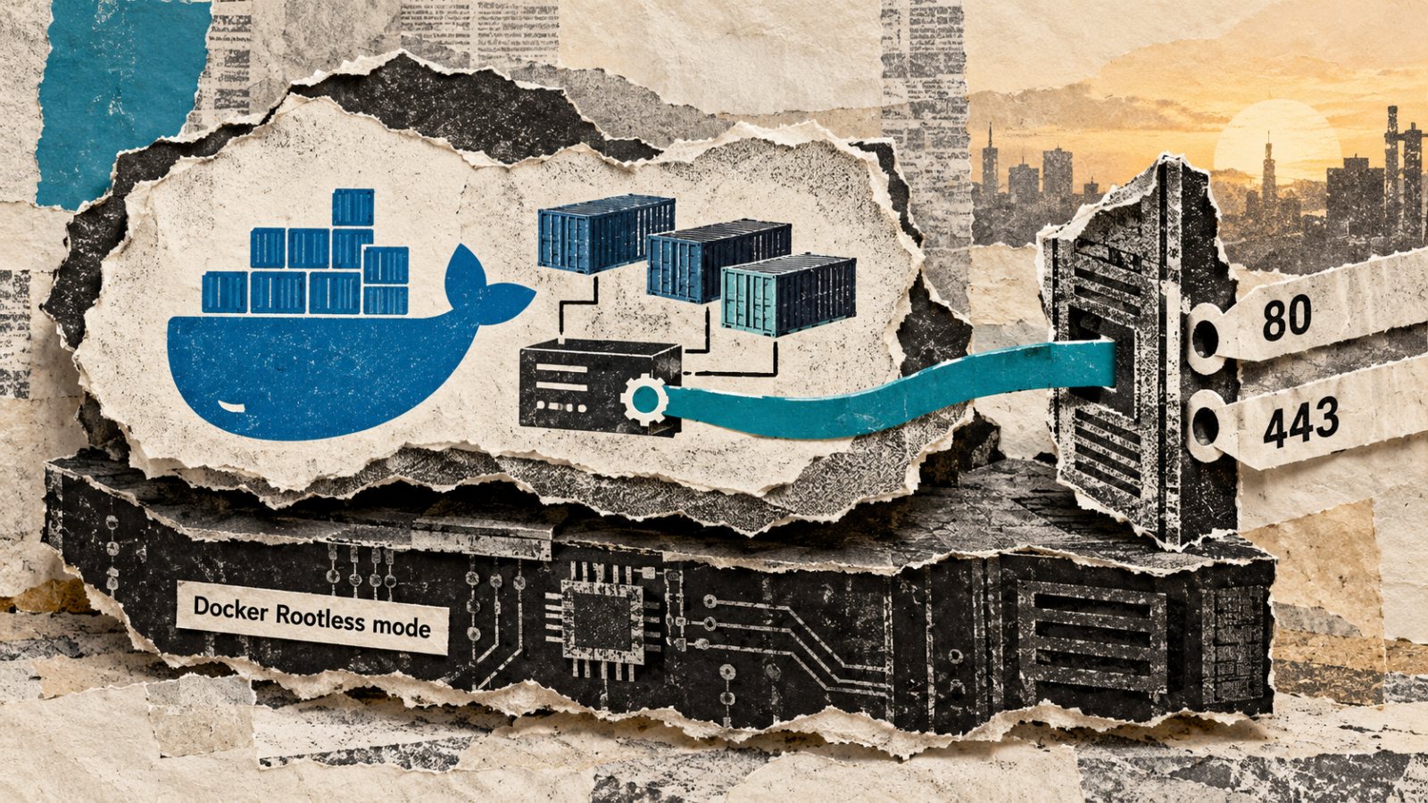 Docker rootless რეჟიმი: sudo ქრება, მაგრამ 80 და 443 რთულდება