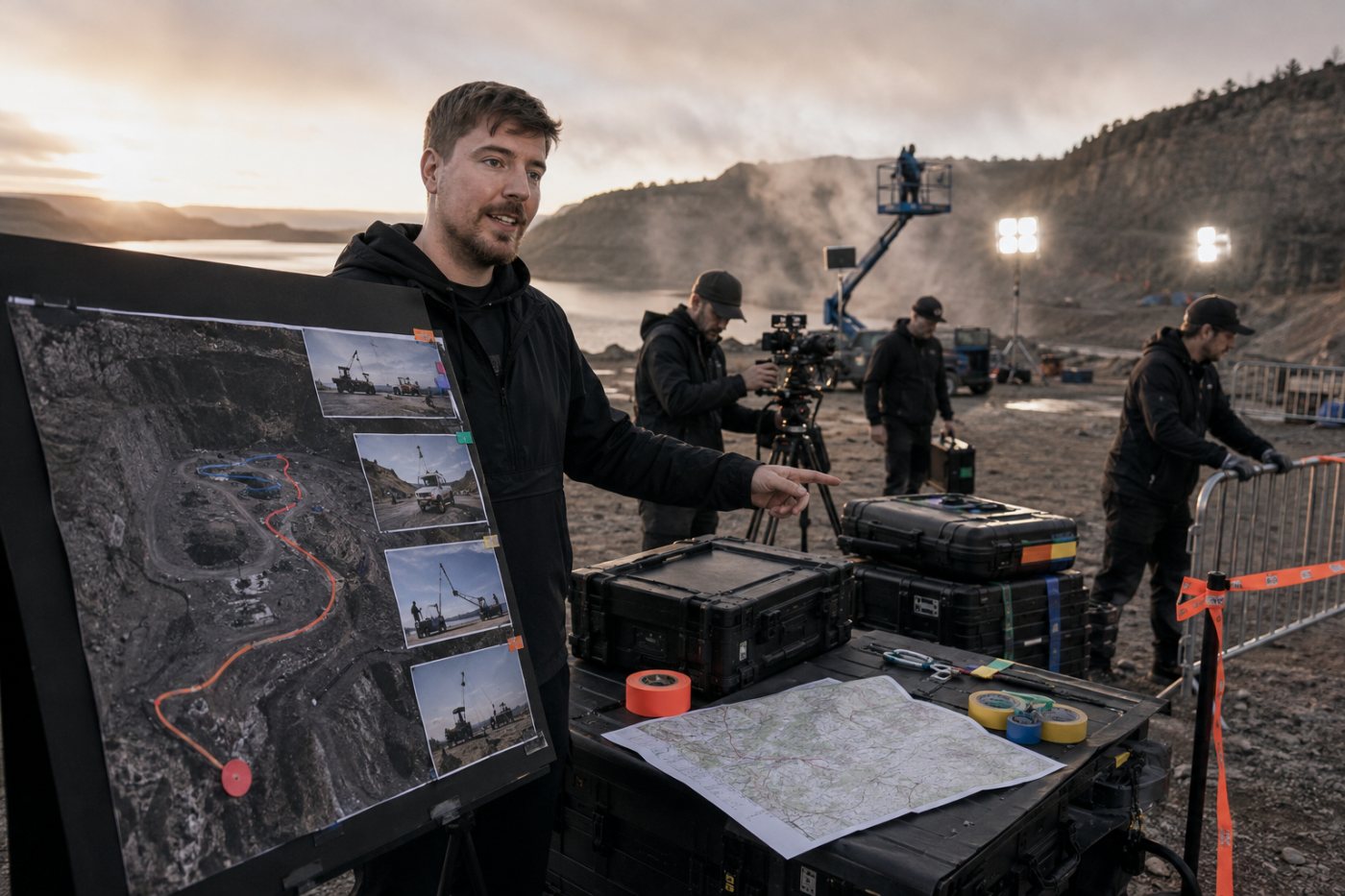 MrBeast montre comment Gemini accompagne la logistique d’une production vidéo de grande ampleur.
