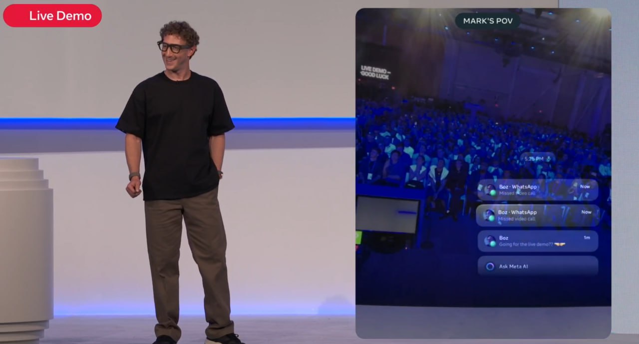 Zuckerberg’s AI Glasses Demo Fails Twice—But Turns Into a Win