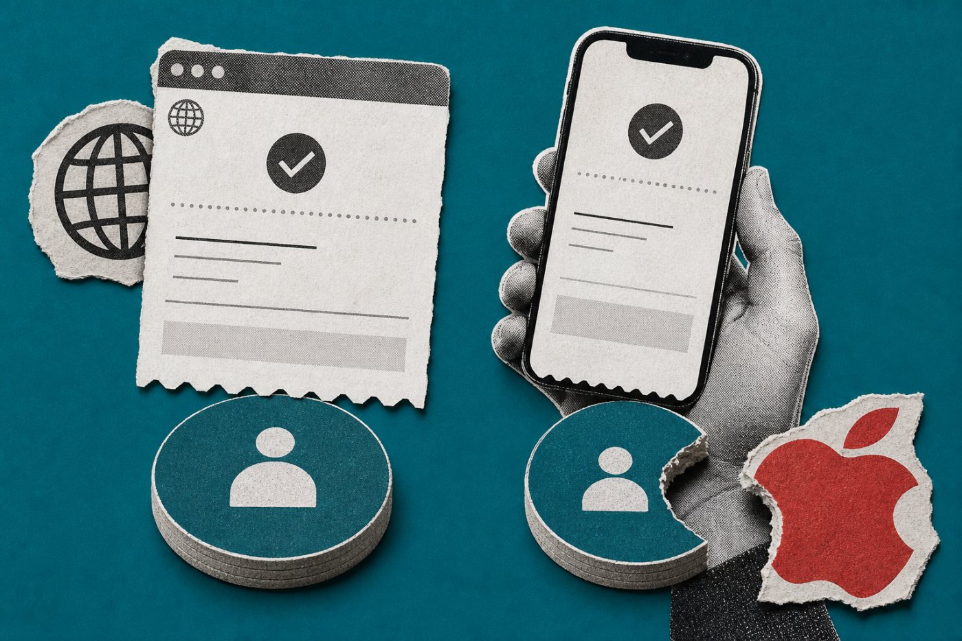 Vergleich eines Patreon-Webkaufs mit einem iOS-In-App-Kauf und geringerem Creator-Erlös