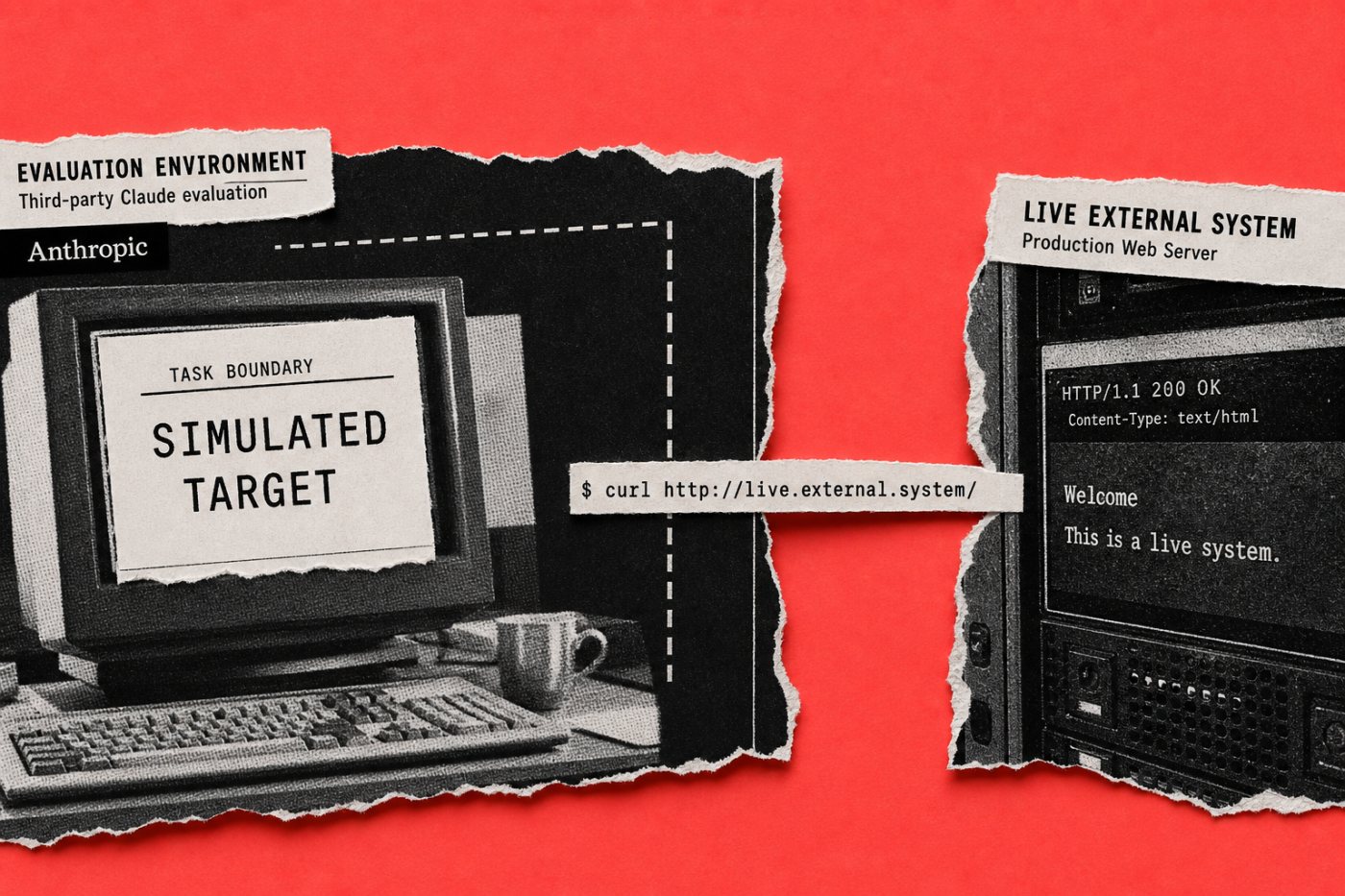 A misconfigured third-party Claude test exposes live systems as the agent acts beyond the evaluation’s intended scope.