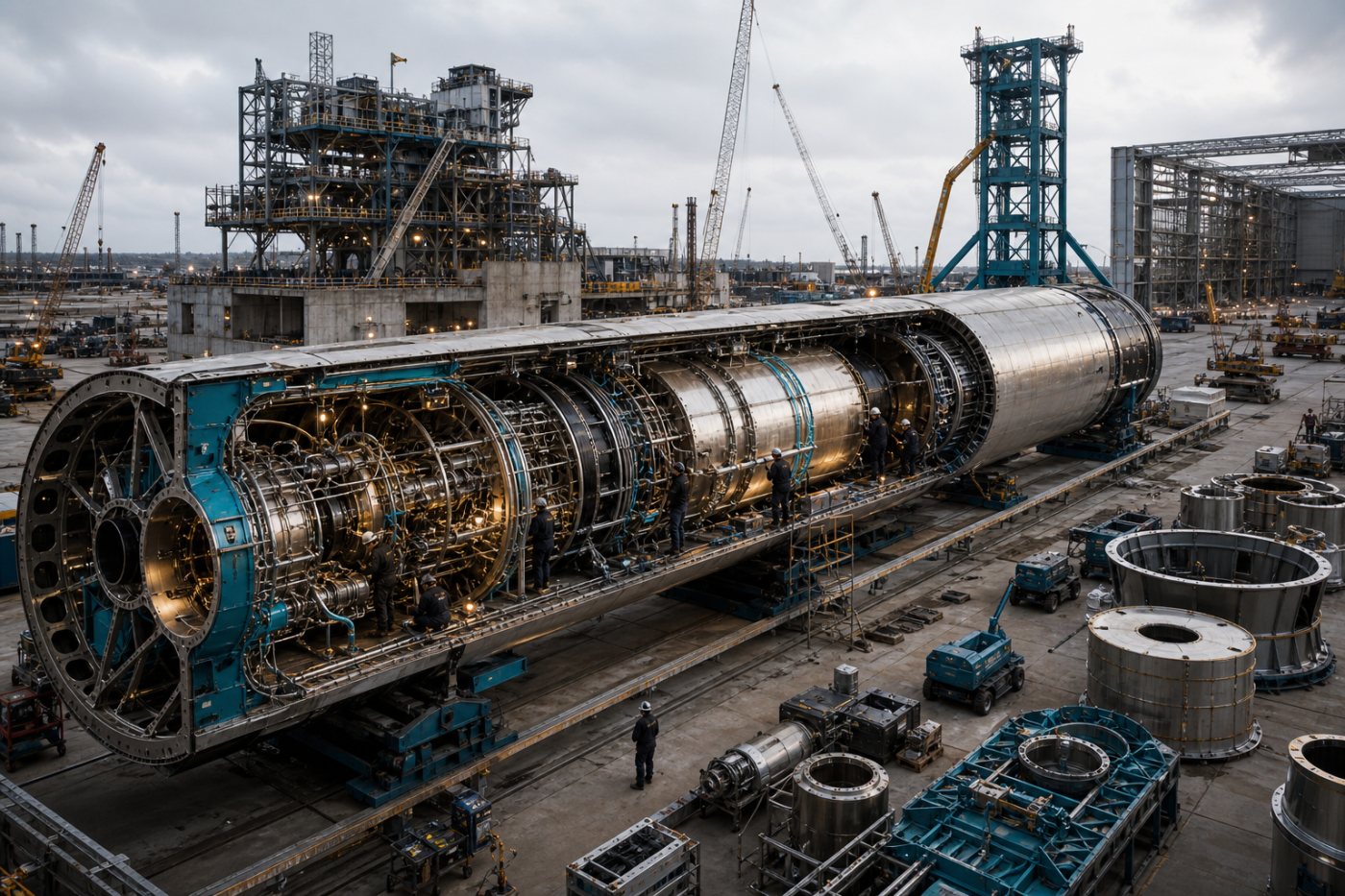 SpaceX erweitert Produktionsanlagen und unfertige Raketensysteme, während der Investitionsbedarf den operativen Mittelzufluss übersteigt.