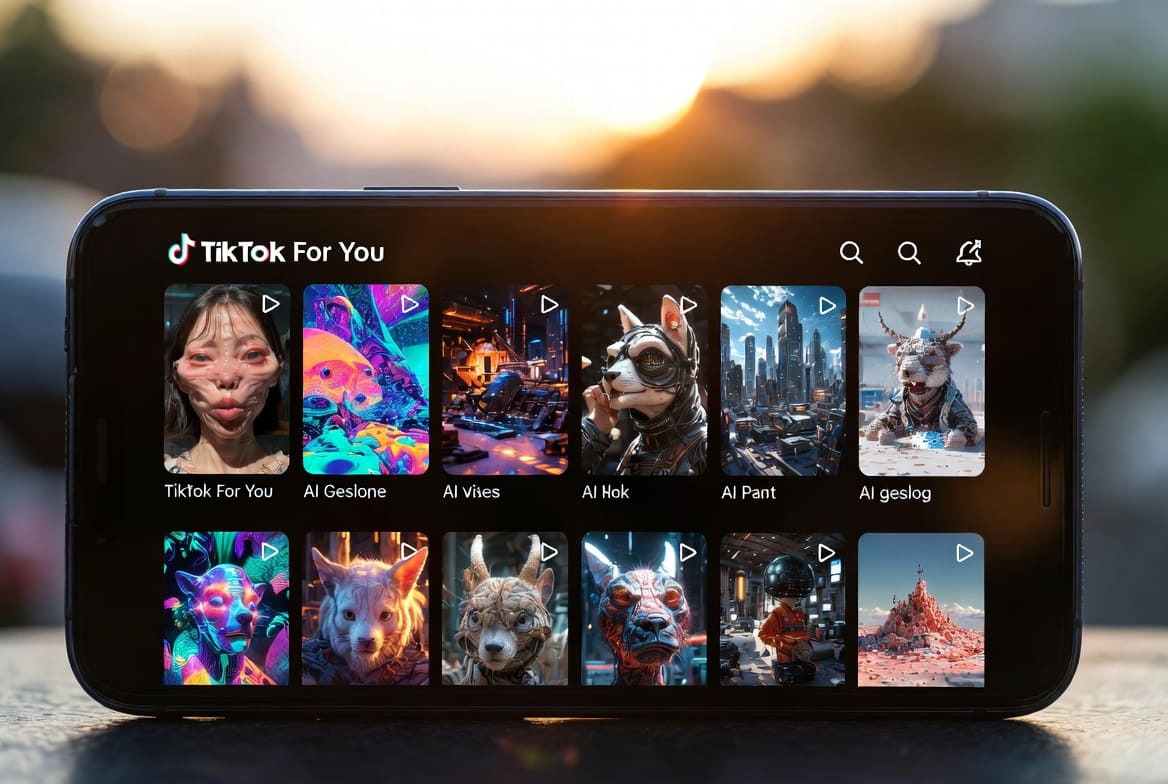 TikTok полностью захвачен AI-slop: 60 % «Рекомендаций» — это цифровой мусор