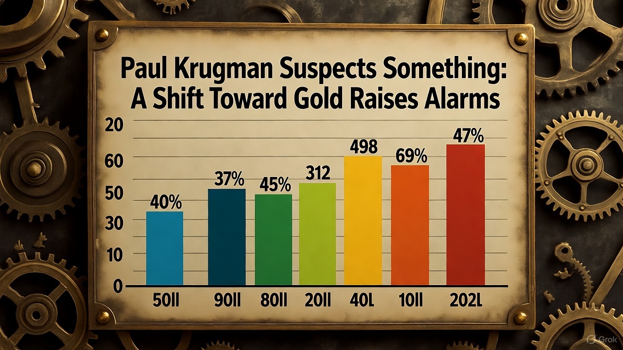 Paul Krugman Suspects Something: A Shift Toward Gold Raises Alarms