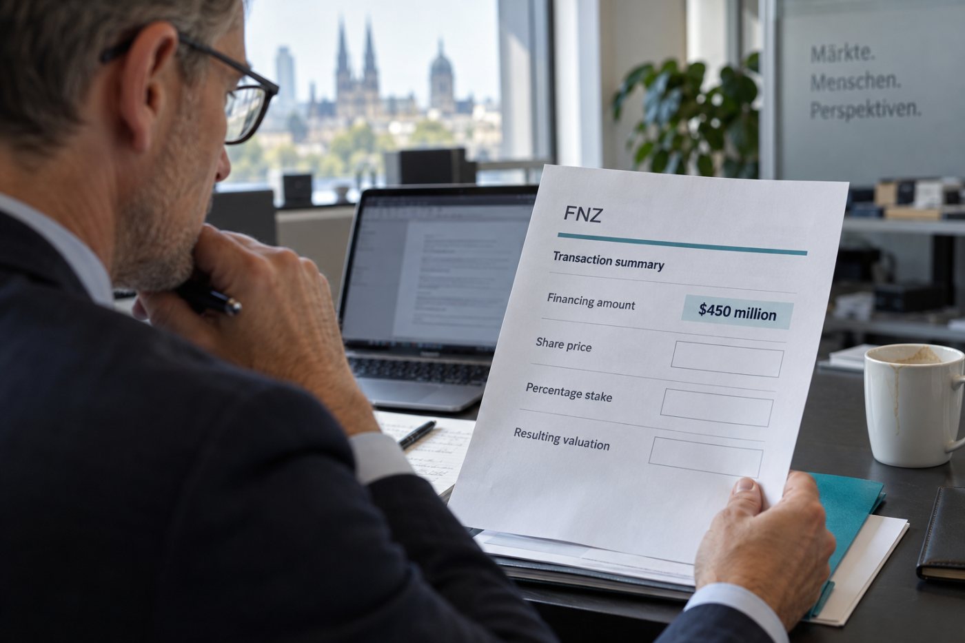Bei der FNZ-Finanzierung ist die Kapitalsumme bestätigt, während eine neue Unternehmensbewertung offenbleibt.