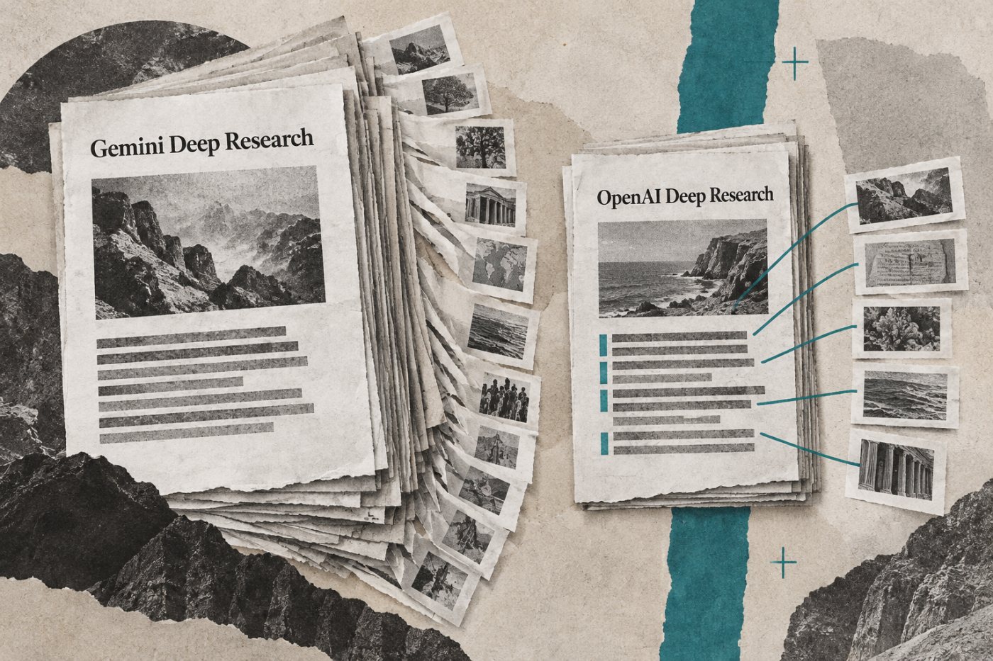 ReportBench에서 Gemini Deep Research는 참고문헌 수가, OpenAI Deep Research는 인용 일치율이 더 높게 나온 비교