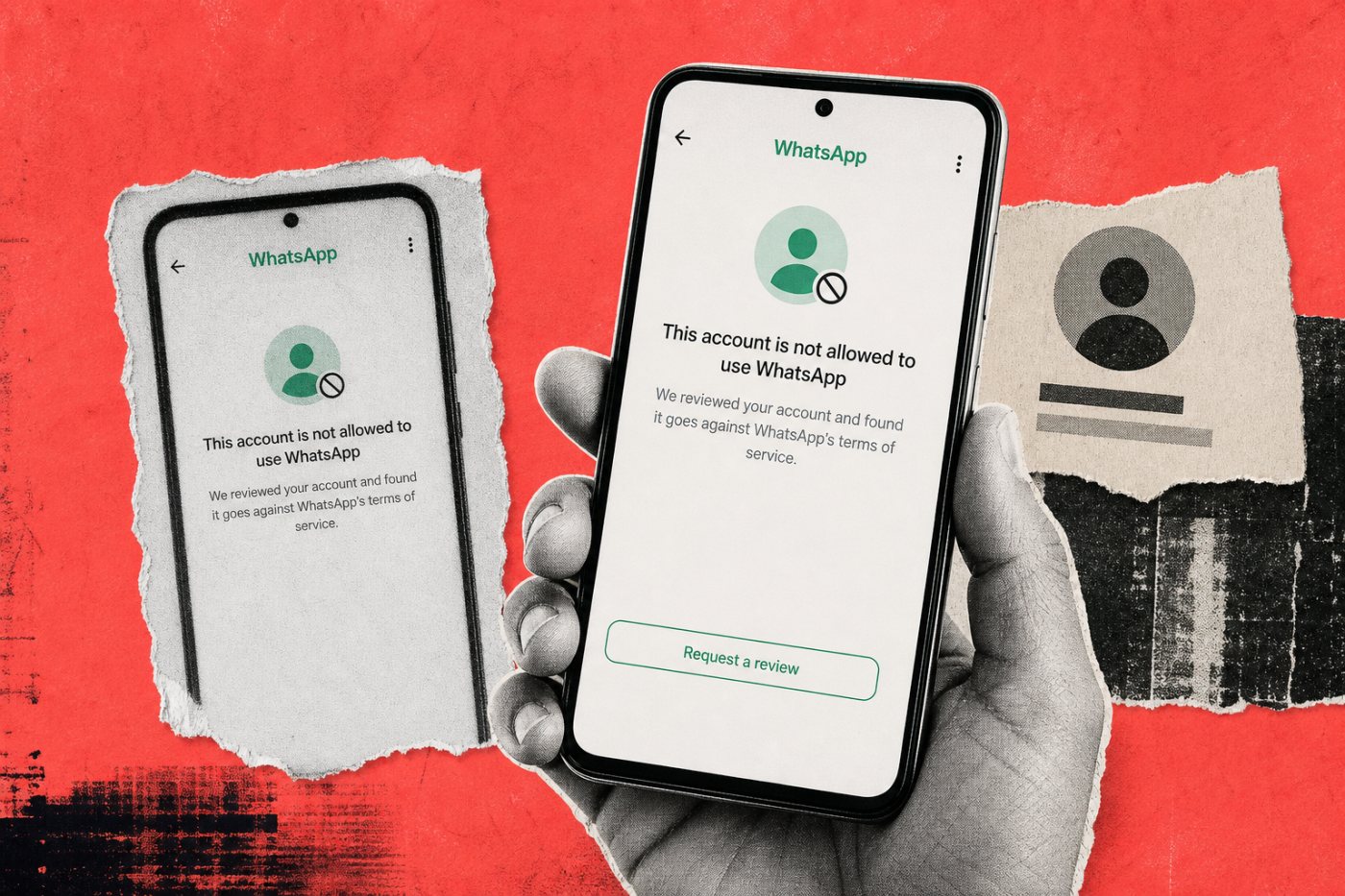 Status WhatsApp membedakan akun yang masih dapat meminta peninjauan dari pemblokiran final.