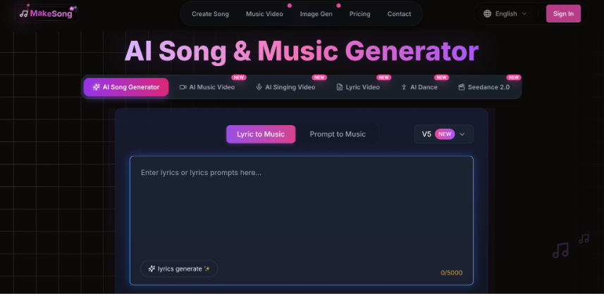 MakeSong Review: Turning Ordinary Tracks into Visual Stories with AI