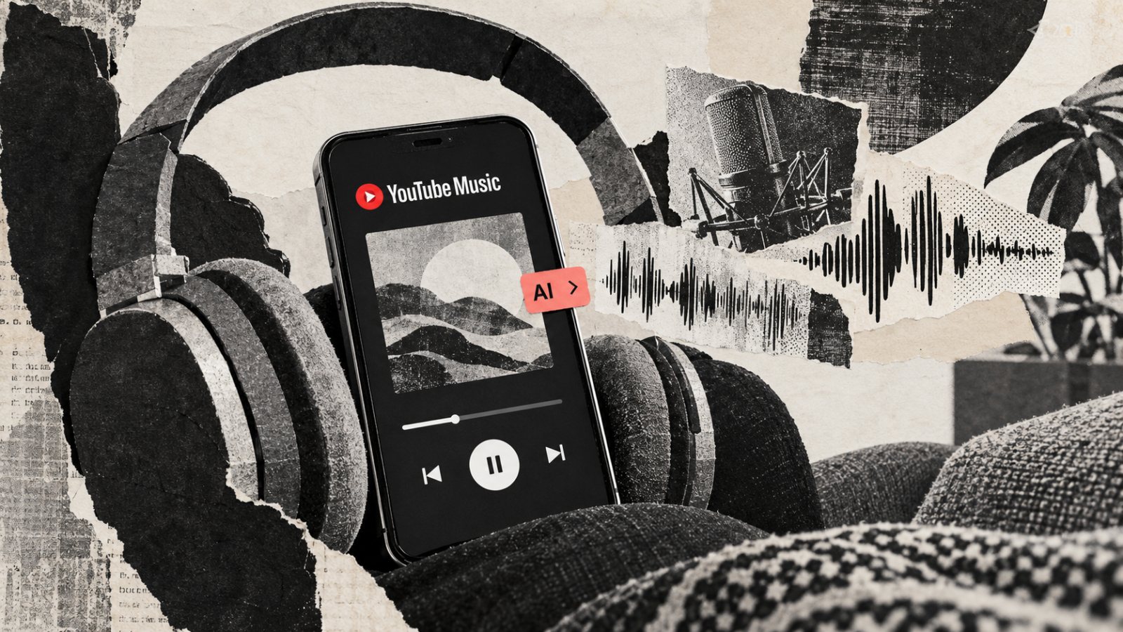 A YouTube Music címkézi az MI-zenét, de a bevételt önmagában nem tiltja