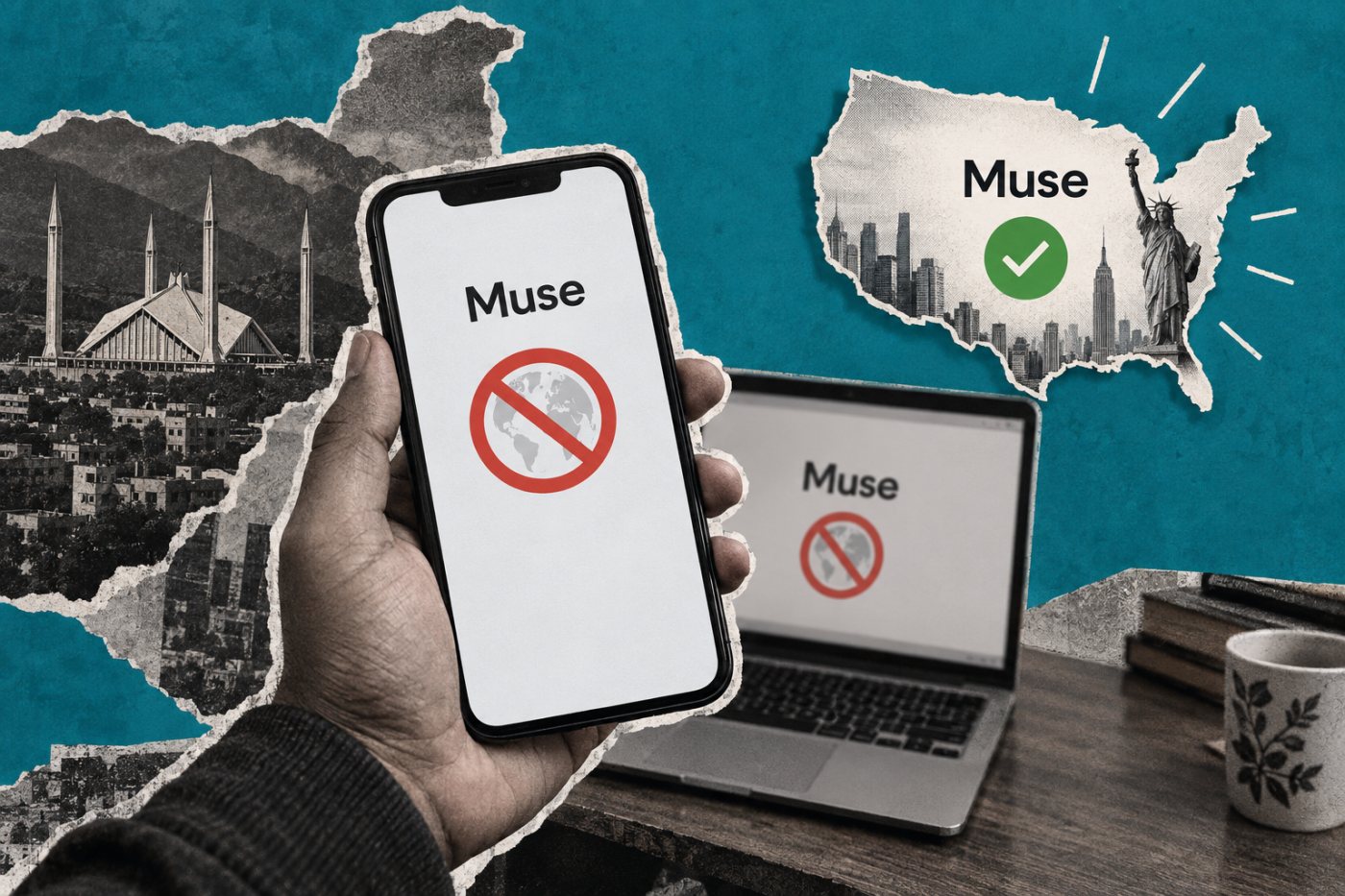پاکستان سے Muse کی رسائی علاقائی عدم دستیابی پر رکتی ہوئی