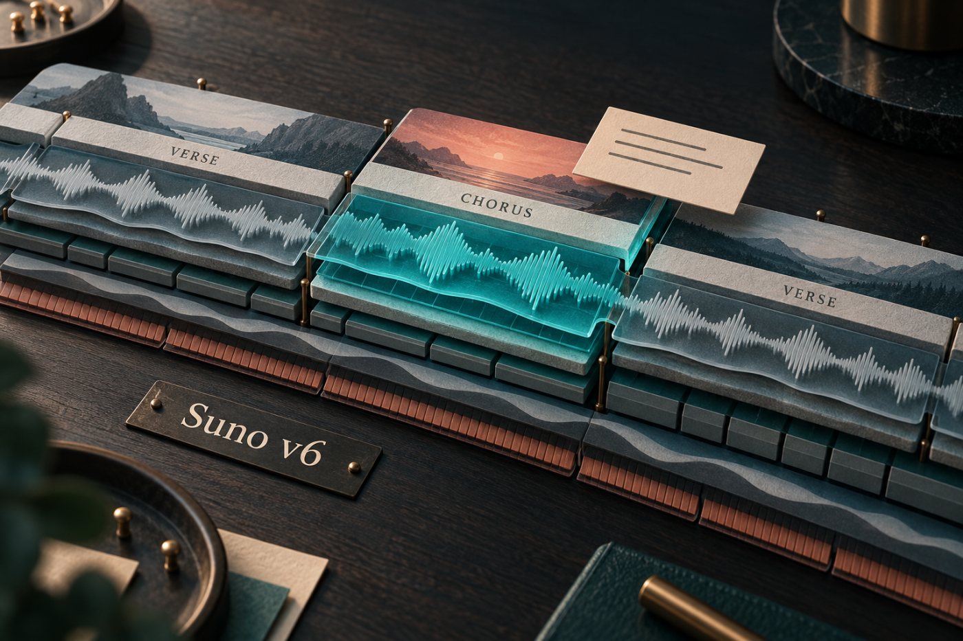 Suno v6’da yalnızca nakarat bölümü değiştirilirken parçanın kalan yapısının korunması