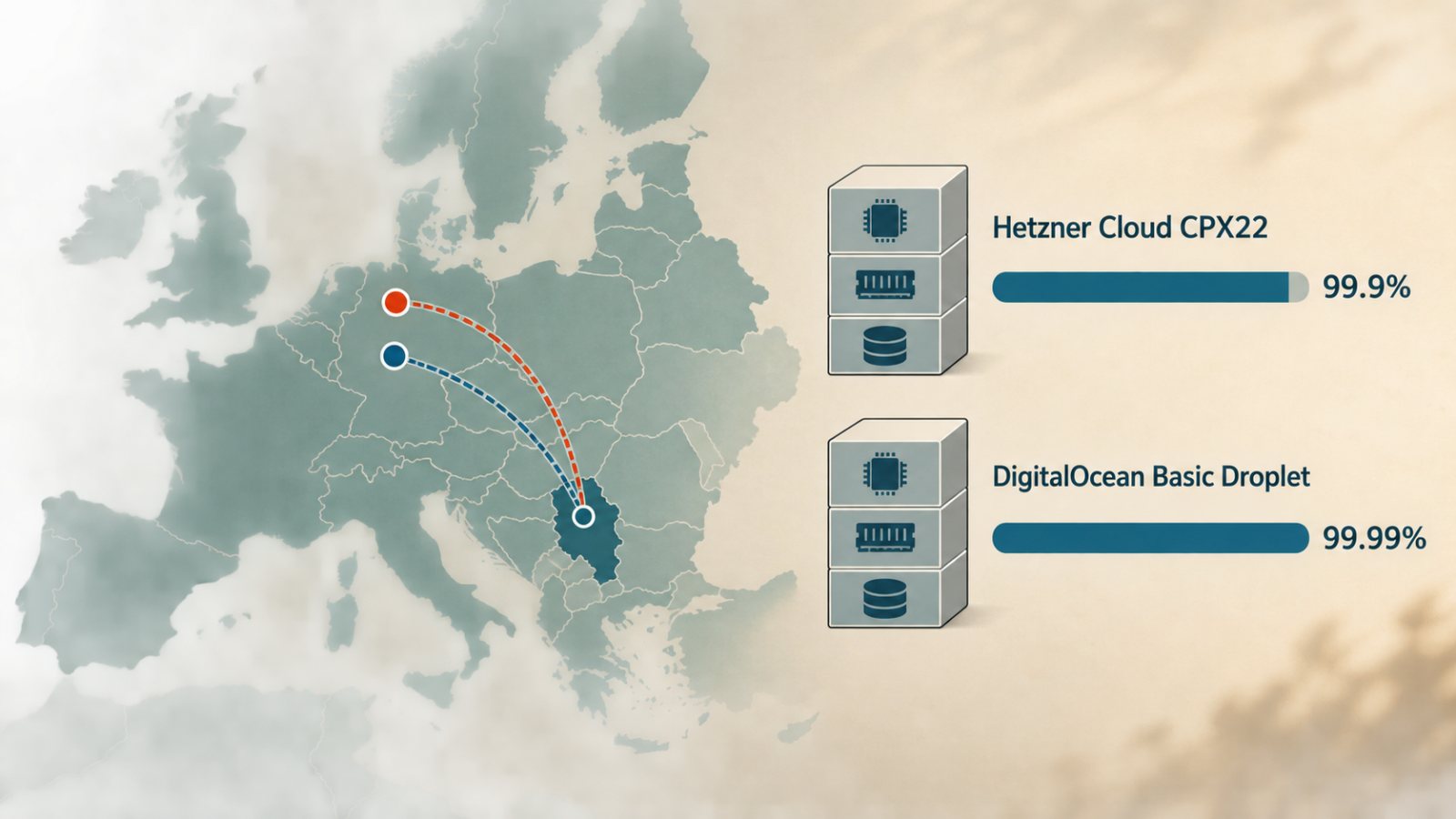 Hetzner или DigitalOcean: нижа цена губи ако је SLA услов