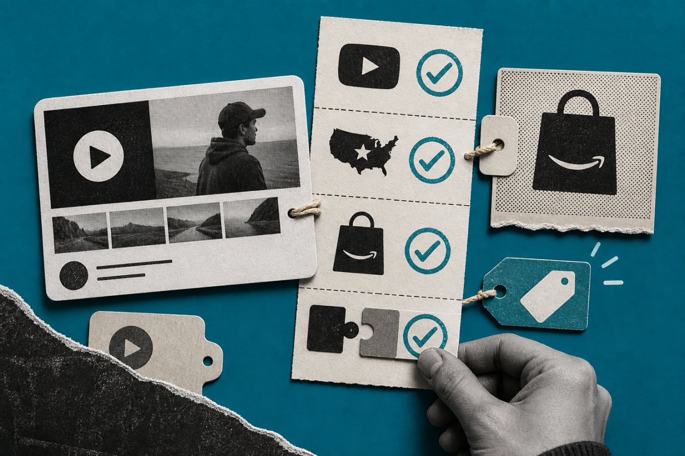 Проверка четырёх условий допуска канала к маркировке товаров Amazon в YouTube Shopping