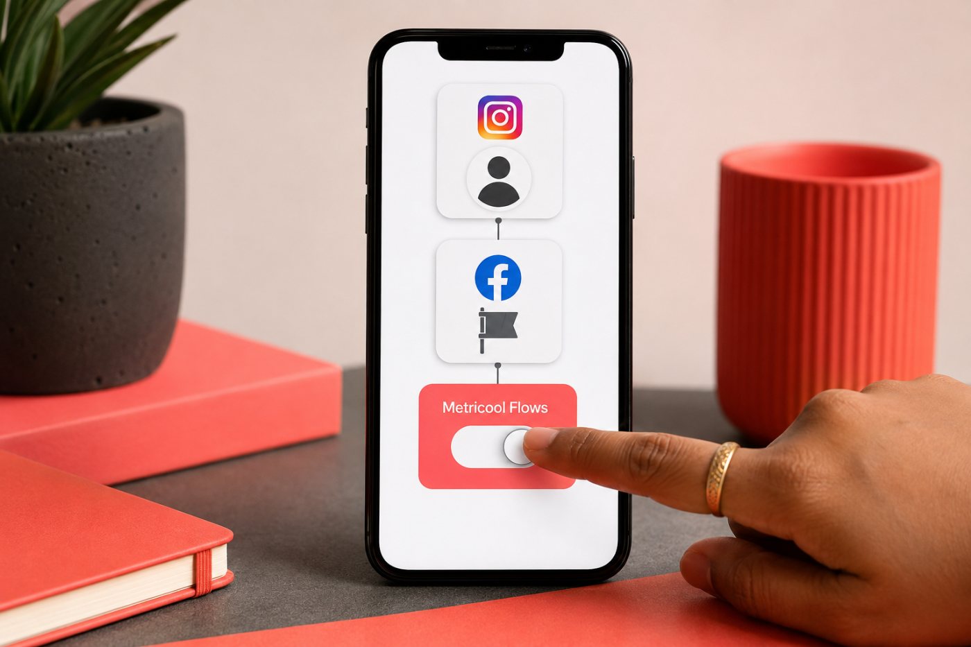 Professional Instagram account, যুক্ত Facebook Page ও Edit Flows permission-এর প্রয়োজনীয় setup