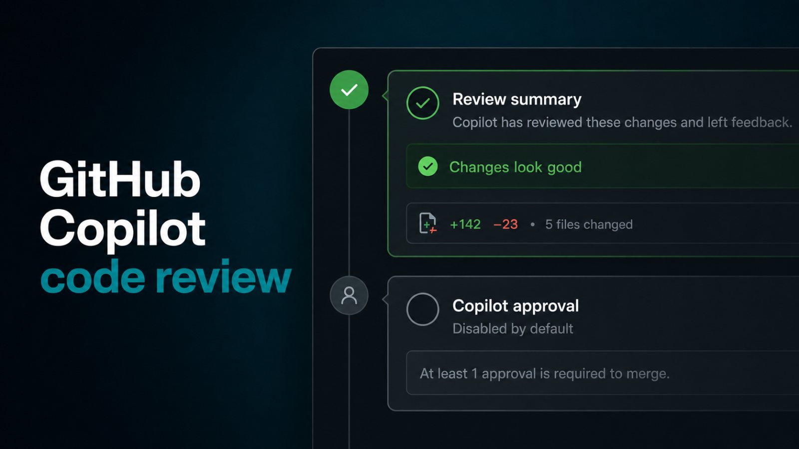 Copilot peut approuver une pull request, mais l’option reste désactivée