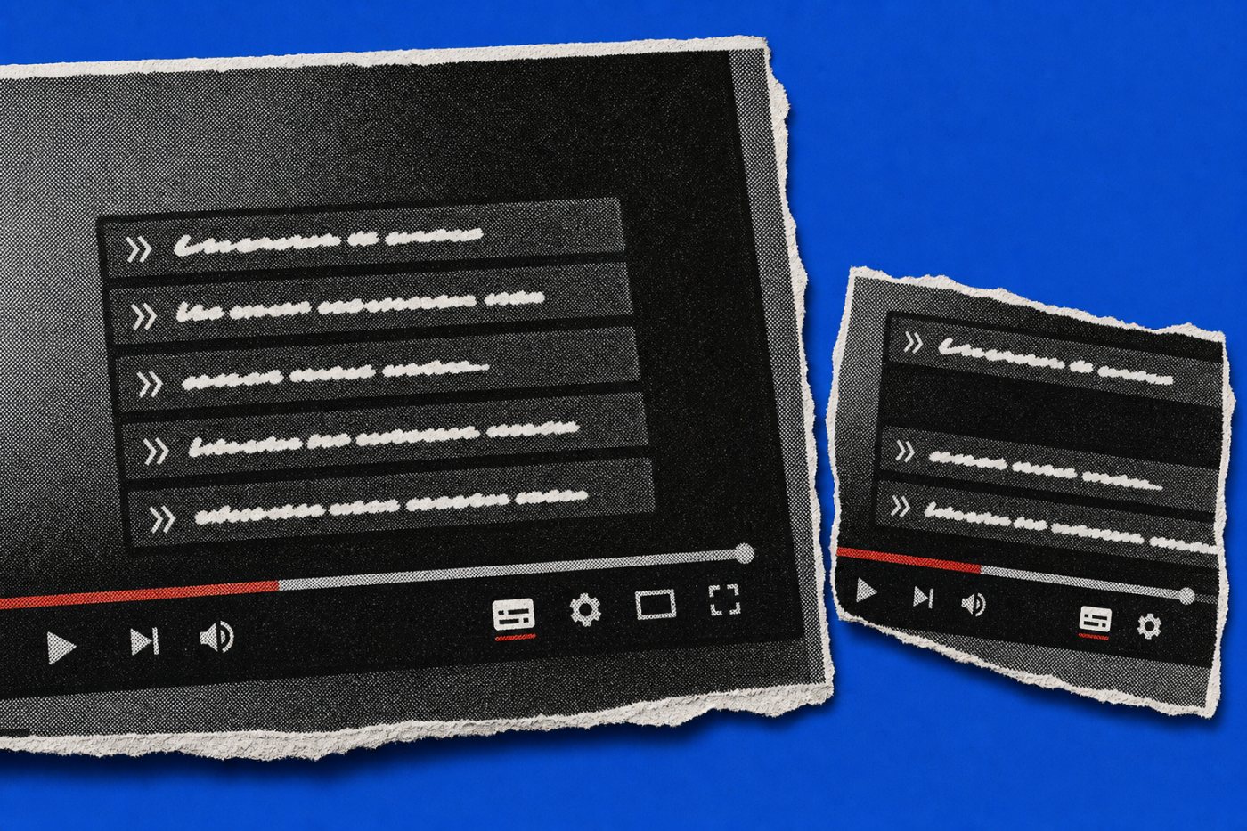 Субтитры восстановлены в прямом эфире YouTube, но в отдельный момент строка исчезает и возникает пропуск.