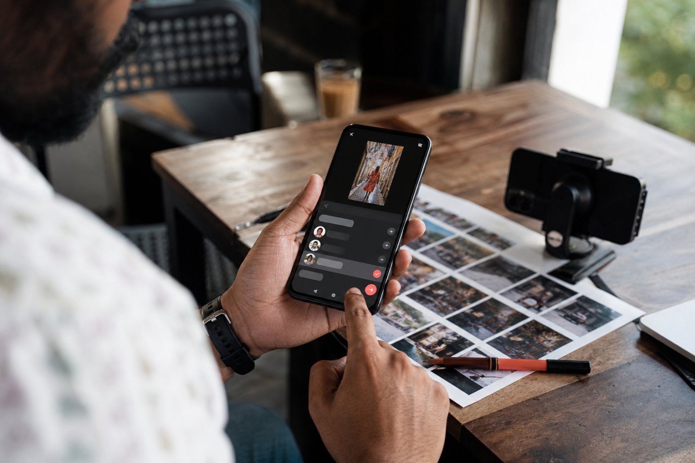 Instagram पोस्ट या Reel में सही खाते को सहयोगी के रूप में सत्यापित करके आमंत्रण भेजने का क्रम