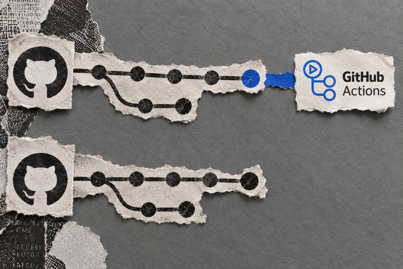 En action-commit kontrolleras mot rätt GitHub-repo i stället för en fork.