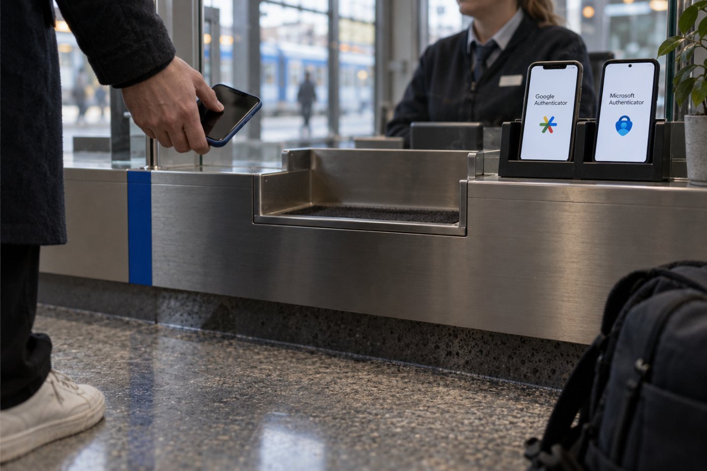 En ny mobil må gjenopprette Authenticator-koder fordi den gamle mobilen er borte.