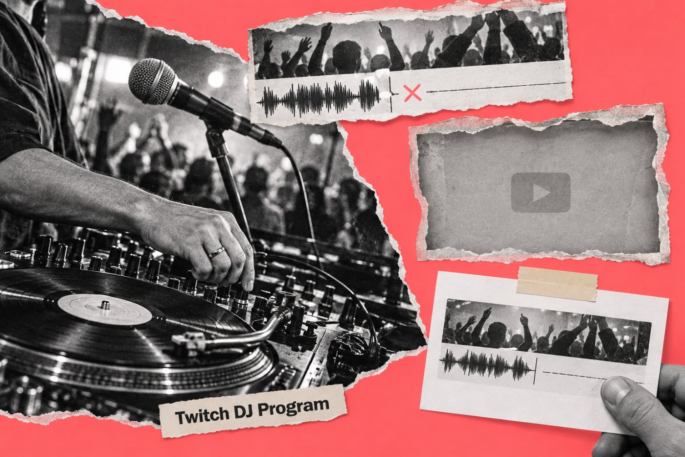 Les statuts distincts du direct, du clip, de la VOD et de l’export social dans le Twitch DJ Program.