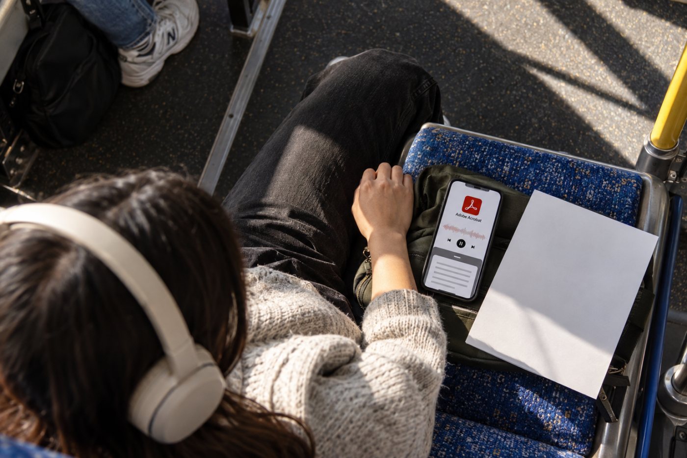 Podcast Adobe Acrobat dari dokumen diputar untuk peninjauan tanpa membuka kembali seluruh PDF.